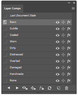 Paper Texture Smart Surface Layer Comp Settings